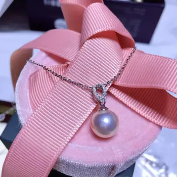 

2 COLOR 925 Sterling Silver Pendant Set Component Findings Women's Parts for Oyster Edison Pearl Coral Jade Beads Stones