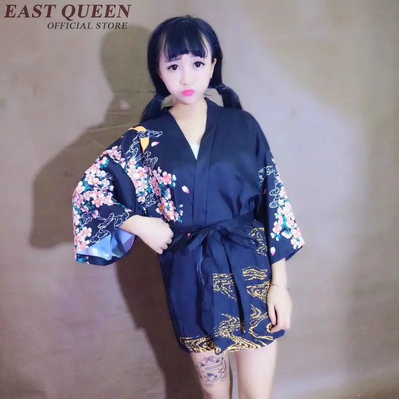 Vintage floral kimono cardigan traditional japanese kimono style dress casual loose summer cardigan free size AA2385 YQ