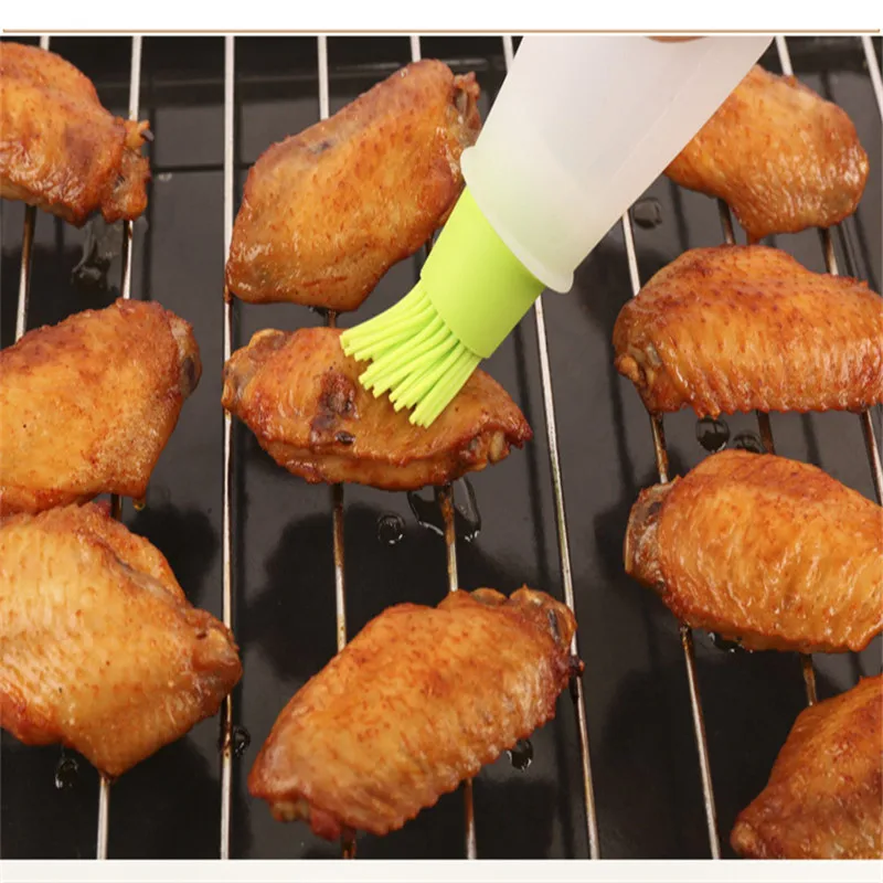

1pc Silicone Oil Brush Baking Brushes Liquid Oil Pen Cake Butter Bread Pastry Brush BBQ Utensil Safety Basting Brush