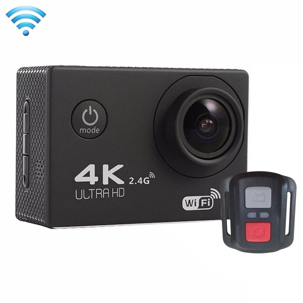 

F60R 4K Support 64GB Micro SD Card 170 Degrees Wide Angle WiFi Sport Action Camera Waterproof Housing Case