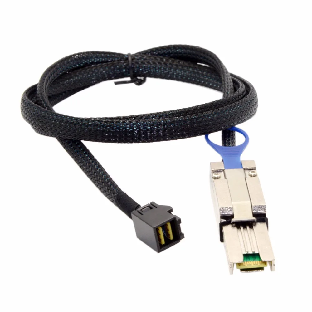 External Mini SAS SFF 8088 to Mini SAS High Density SFF 8643 Server Hard Disk Raid Data Cable