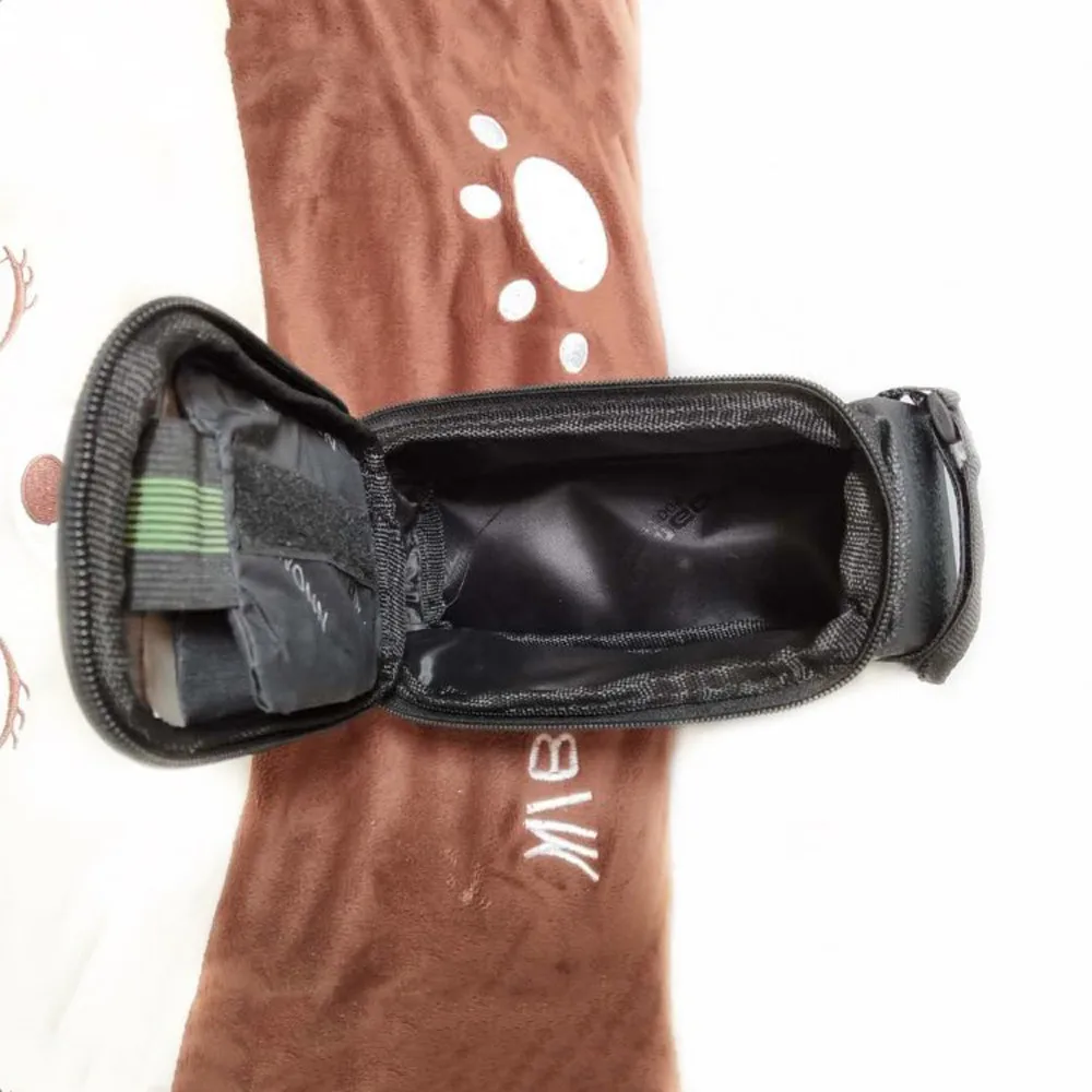 Excellent New Bicycle Bag Waterproof Bike Front Top Frame Handlebar Bag For Cellphone Frame Tube Saddle Holder Black #3S30 4