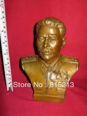

wang 00027 Medium USSR Joseph.Stalin Bronze Statue Sculpture 7"H