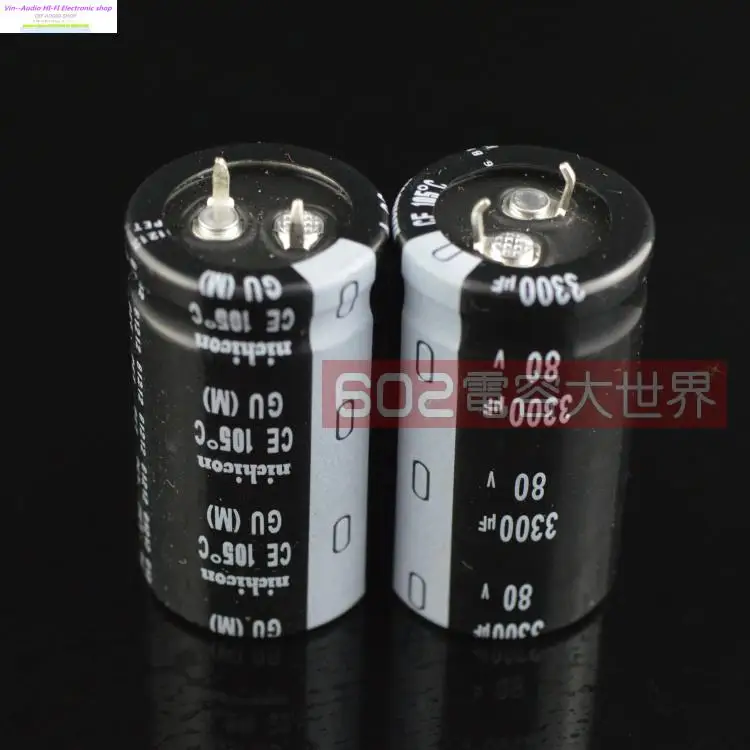 

2015 Promotion Sale Kit 2pcs Sapphire Nic 80v3300uf for Audio Electrolytic Capacitor 3300uf 80v Gu Long Life 25*45 free Shipping