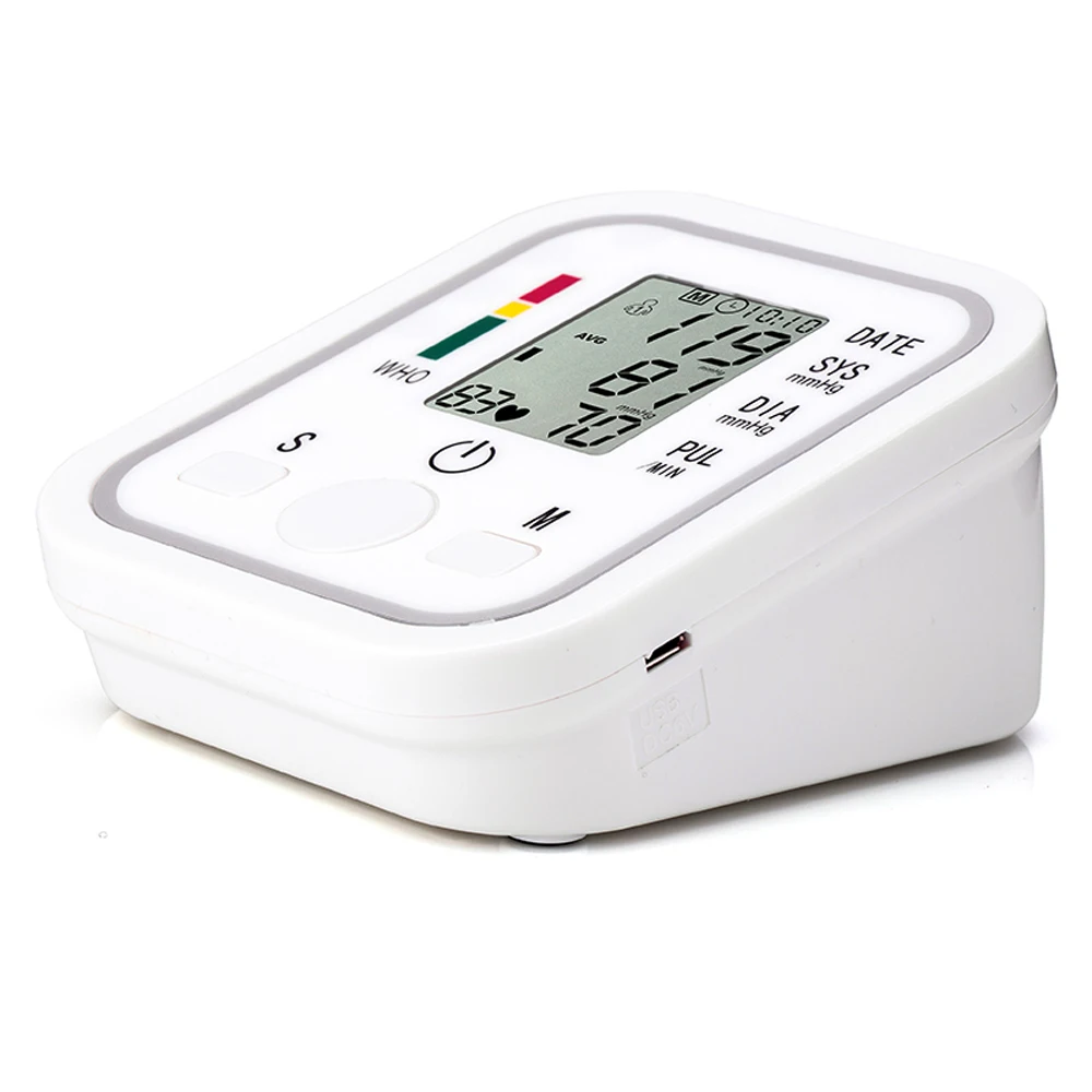 Portable Tonometer Blood Pressure Monitor Household Sphygmomanometer Arm Band Type Digital Electronic Mini Blood Pressure Meter 5