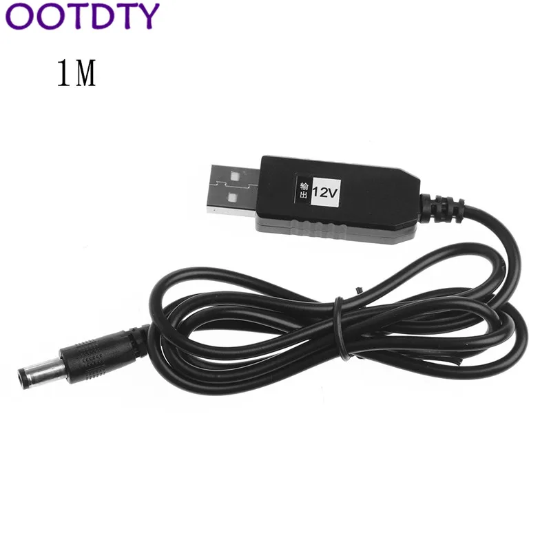 USB DC 5 V إلى DC 12 V 2.1x5.5 مللي متر الذكور خطوة متابعة تحويل كابل محول لل راوتر