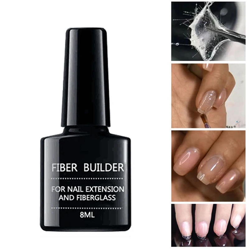 1 бутылка Fibernails стекловолокно гель для наращивания ногтей Акриловые наконечники Быстрое расширение Fibernails акриловые наконечники для домашнего маникюра салон