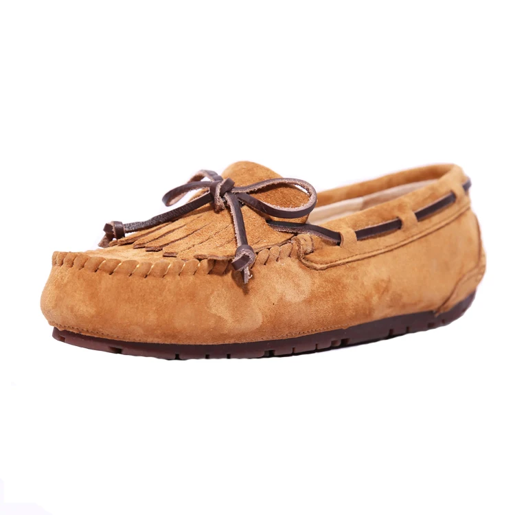 

Bowknot doudou shoe female leather flat bottom anti-skid pregnant woman mother drives student recreational society shoes
