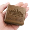 Sinzyo Handmade Wooden Castle in the Sky Music Box Wood Carved Mechanism Musical Box Gift For Christmas Valentine's day 1