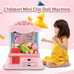 Мини электронный зажим мягкая игрушка машина игрушка Детские игрушки имитировать коготь кран для игровых автоматов включает 6 Ragdoll и 20
