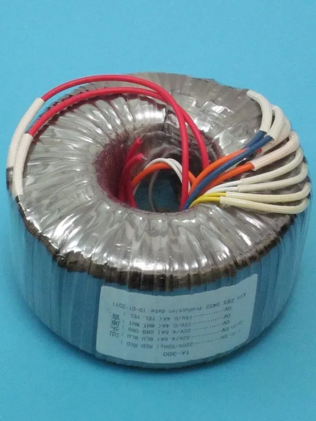 300 Вт 300ва тороидальный трансформатор из чистой меди эмалированный провод для усилителя мощности круговой выделенный трансформатор выход 36V15V
