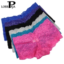 Lote 6 uds mujeres boxeadores de la ropa interior Sexy de encaje francés bragas pantalones cortos Boyshort, bragas ropa interior lencería, M, L, XL, XXL
