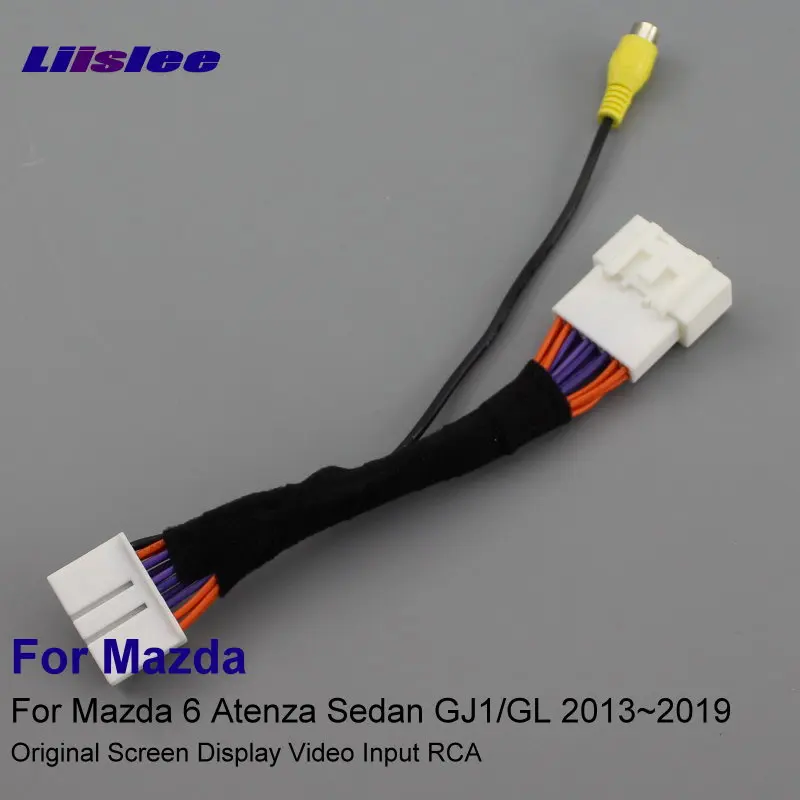 

Liislee For Mazda 6 Atenza Sedan GJ1/GL 2013~2019 18Pins RCA Adapter Connector Wire Cable Rear View Camera Original Video Switch