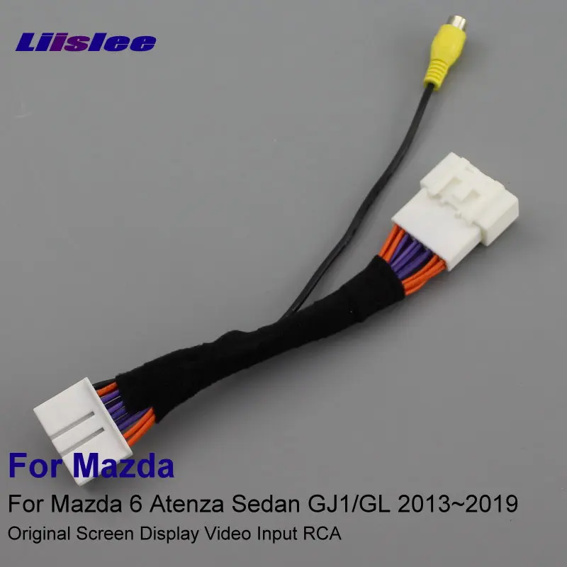 Для Mazda 6 Atenza Sedan GJ1/GL 2013 ~ 2019 18 контактов RCA разъем адаптера провода кабель камера