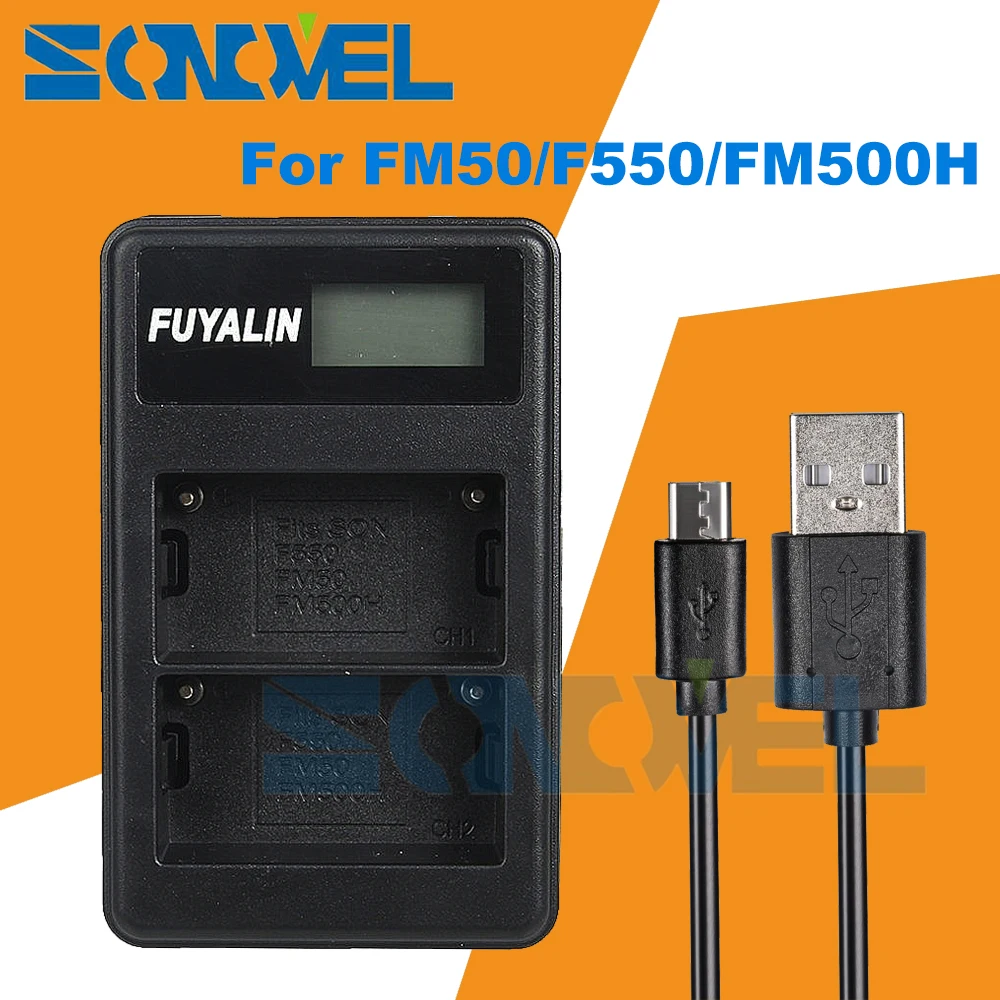 NP F550 USB LCD двойное зарядное устройство для Sony F970 F960 F930 F770 F750 F730 F570 F950 F990 F980 FX1000E BC V500