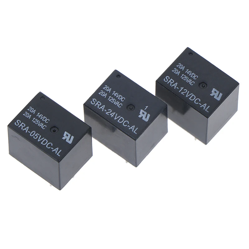 

1pc SRA-05VDC-AL SRA-12VDC-AL SRA-24VDC-AL 5V 12V 24V 20A T74 4PIN Relay