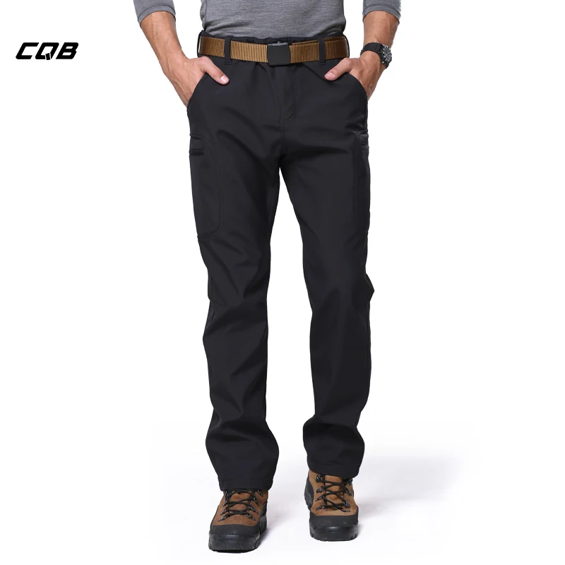 CQB Outdoor Sports Tactical Military Camping Hiking Men's Pants Softshell Trousers Waterproof Trousers Warm Hunting Pants