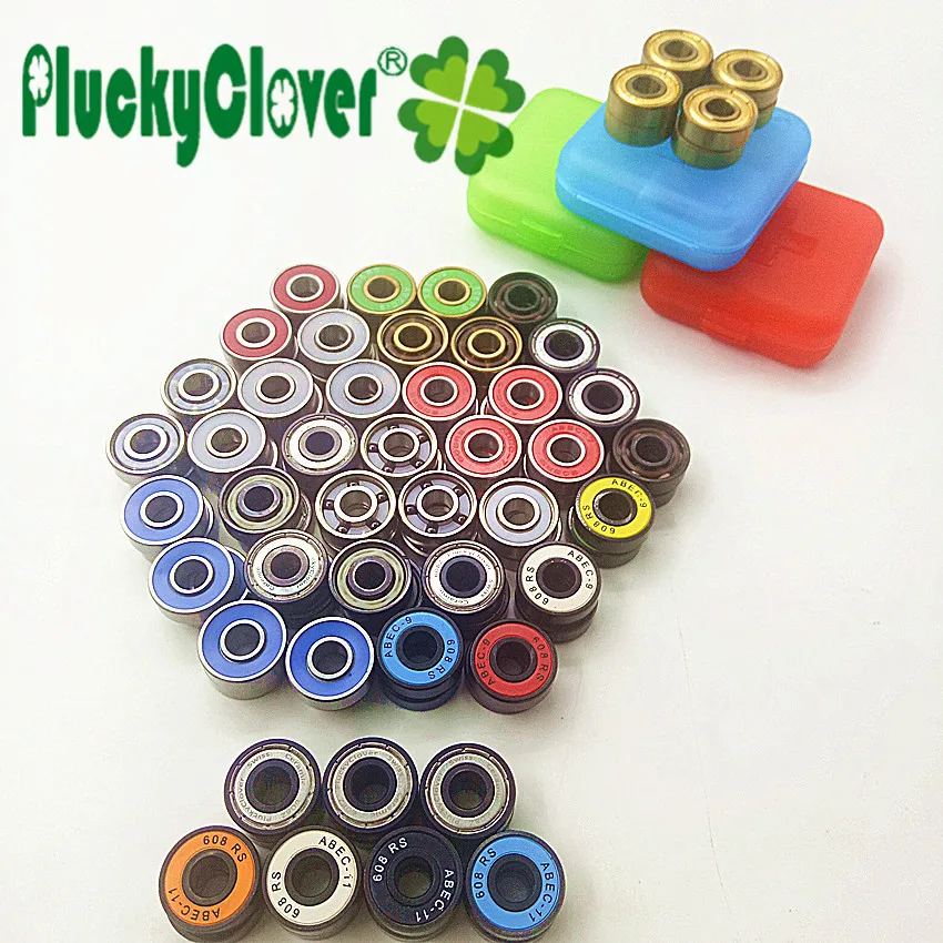 8pc 608 Bearing Speed Inline Skates Wheels Ceramic 608zz Bearing