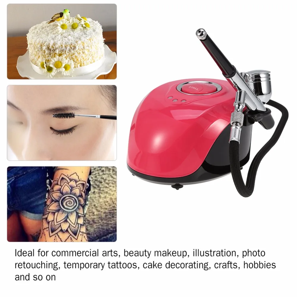 

Airbrush Compressor Body Art Tattoo Nail Painting Mini Spray Makeup Gun Kit Paint Tattoo Nail Art Tool Airbrush Tattoo Supplies