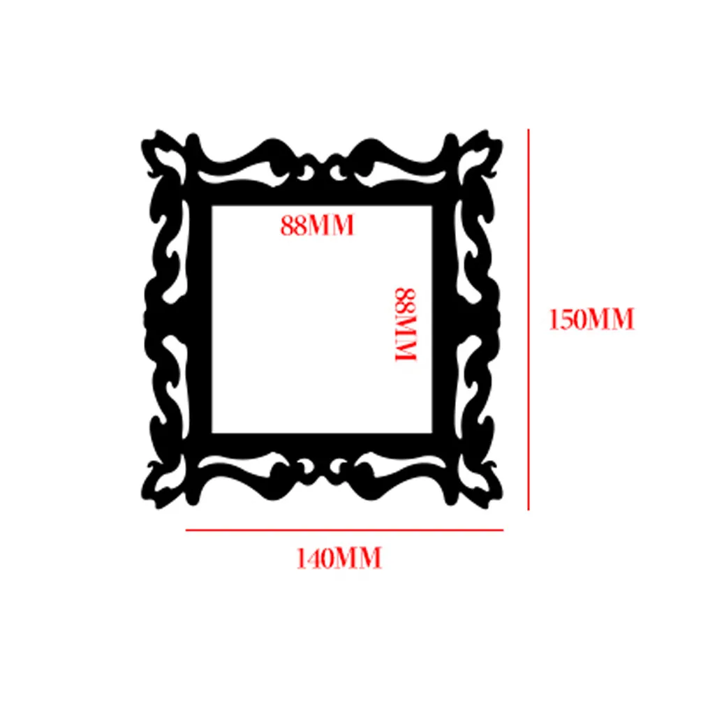 DIY Переключатель наклейка фоторамка для дисплея домашний декор наклейка на стену s акриловое зеркало съемные обои квадратный светильник переключатель наклейка s