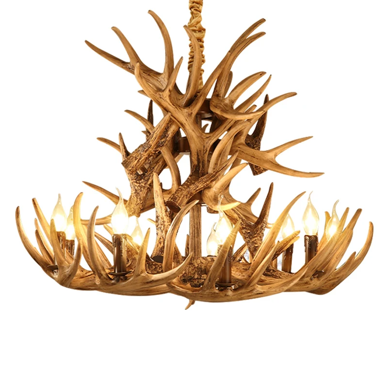

Antlers Resin Chandelier Lamp Modern LED Antler Chandelier Lustre Chandeliers E14 Vintage Lights Novelty Lighting AC 110-240V