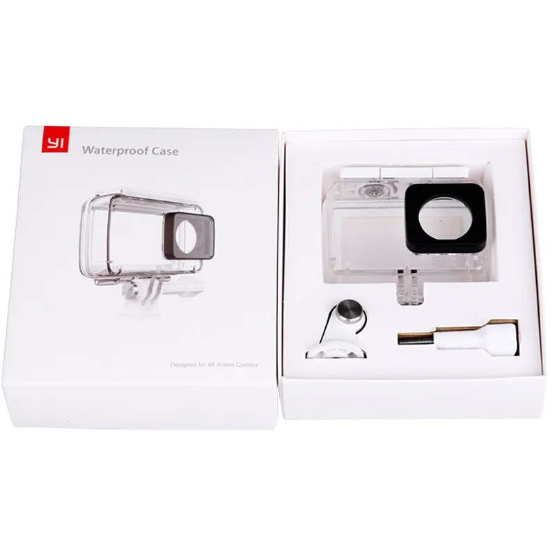 

For original Xiaomi YI 4K+ Waterproof Case Diving housing +lens cap housing lens cover for Xiaomi lite YI 4K Action Camera 2