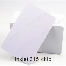 1000 шт. ПВХ карта с чипом nfc 215 чип для струйной печати Пустая карточка из ПВХ