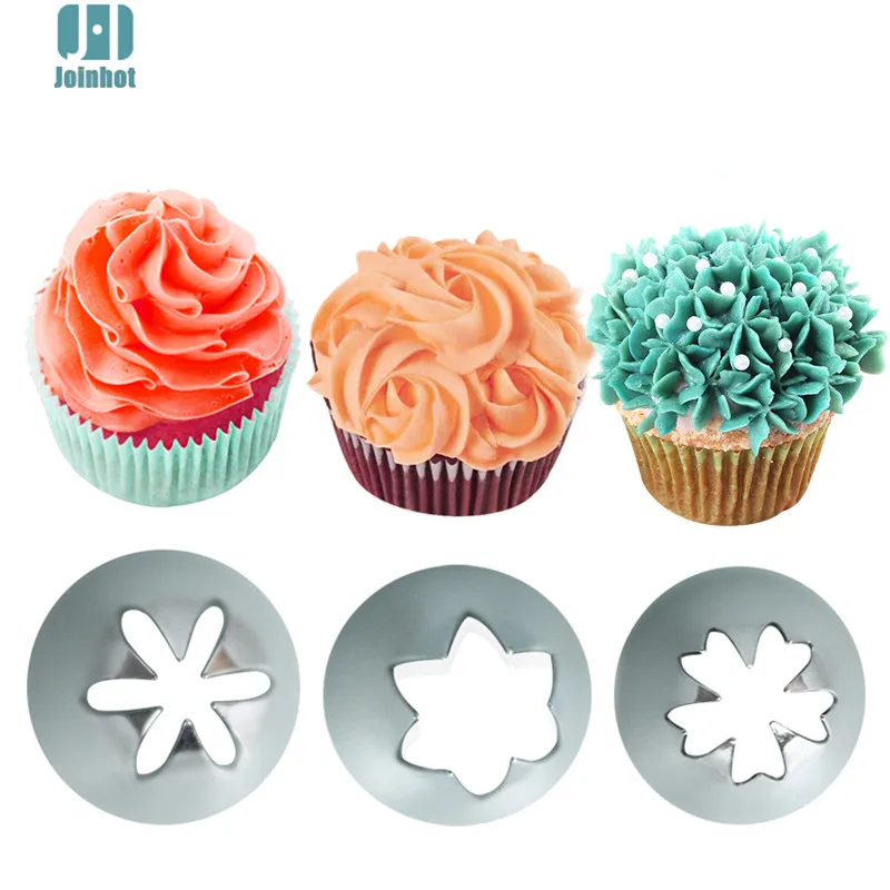 

JOINHOT #1M#2D#336 Cake Tips Set Cream Decoration Icing Piping Pastry Nozzles Cupcake Decorating Tool Bakeware