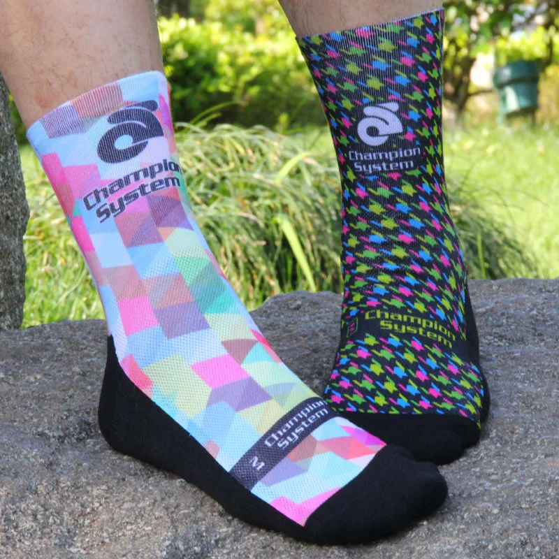 

2019 New Camo Style of Printing Socks Bicycle Professional Cycling socks compression socks Sports socks calcetines ciclismo N06