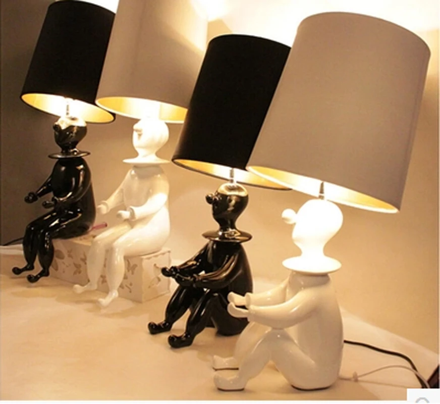 

Simple modern European style bedroom living room art children room lamp creative personality bedside doll lamps led lighting led