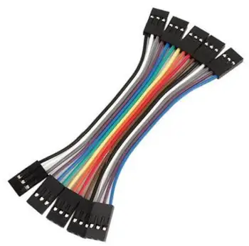

100pcs 3pin 10cm 2.54mm Female to Female jumper wire Dupont cable