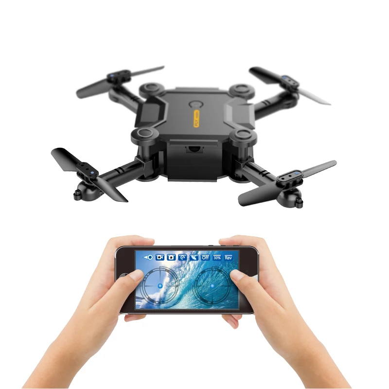 Mini Drone With Camera HD S16 No Camera Foldable RC Quadcopter Altitude Hold Helicopter WiFi FPV Micro Pocket Dron