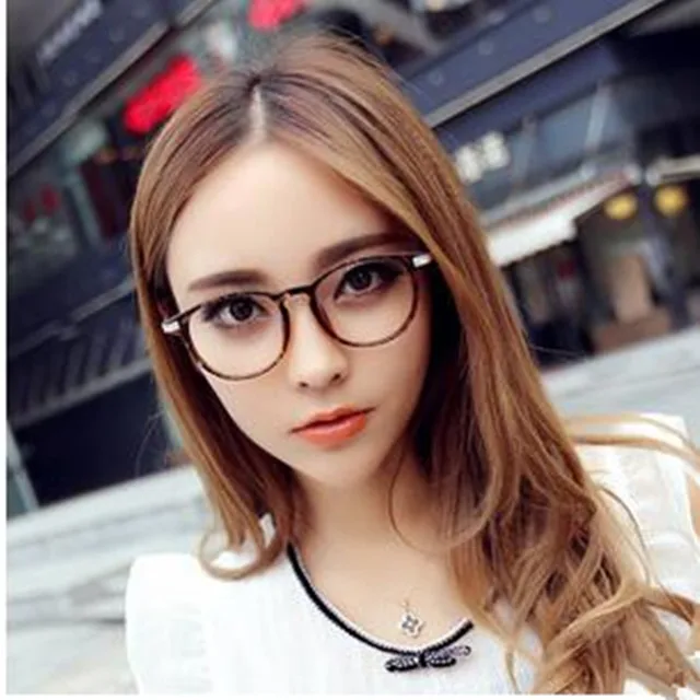 Donna Metal Eyeglasses Frames Women Classic Optical Eyeglasses Round