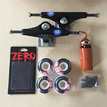2016 Free Shipping Skateboard Parts Royal Aluminum 5.25″ Skate Trucks Element PU Skate Wheels Toy Machine ABEC-5 Bearings