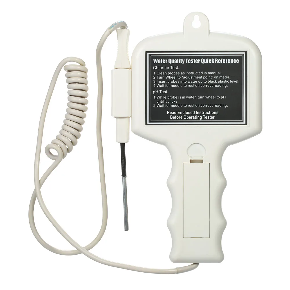 

PH Meter Water Quality Tester pH/CL Meter CL2 Chlorine Tester Water Detector for Swimming Pool Spa Aquarium