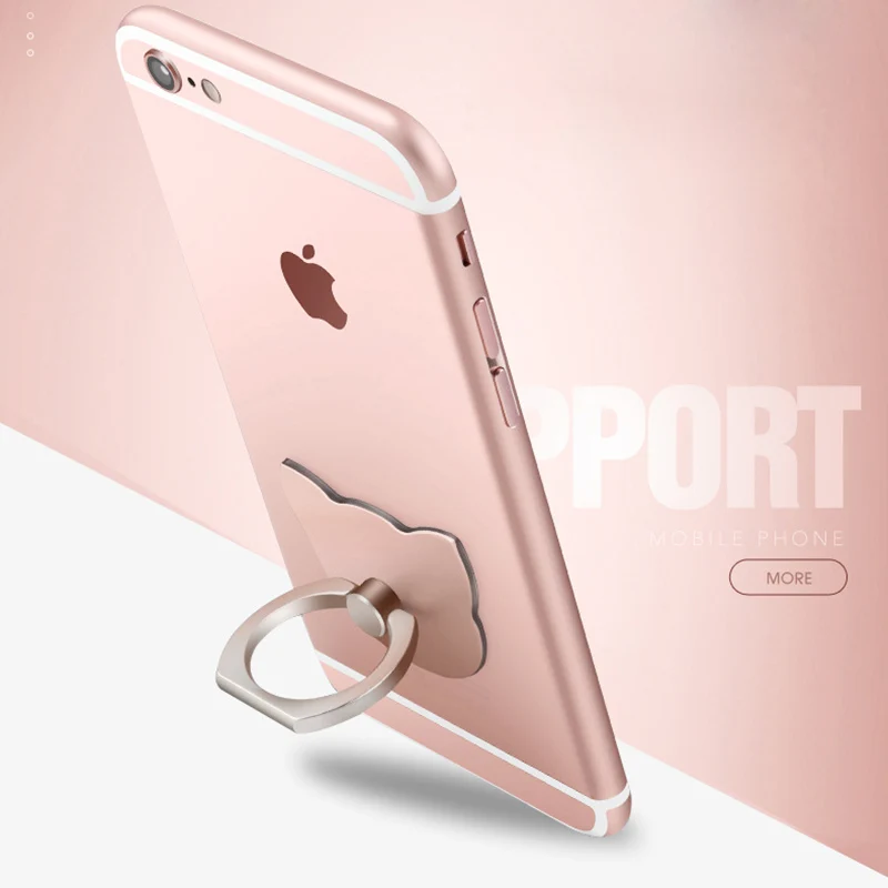 Cute Metal finger Ring Mobile Phone Holder 360 Degree Rotation cell phone stand for iphone samsung huawei xiaomi vivo oppo