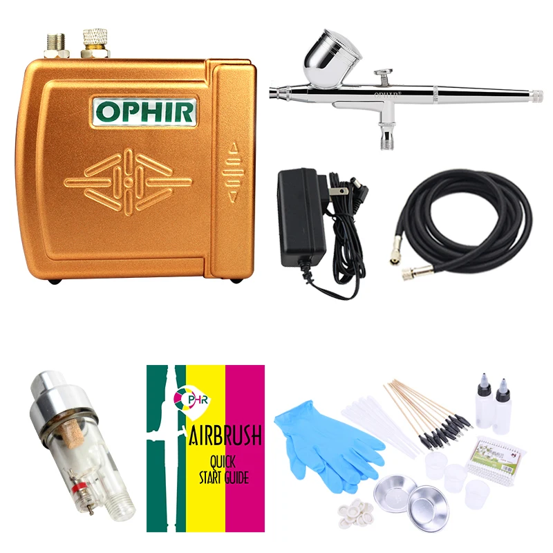 

Mini air pump gun set Air Compressor Airbrush Spray Kit Model furniture coloring tools 0.3mm 100-240V