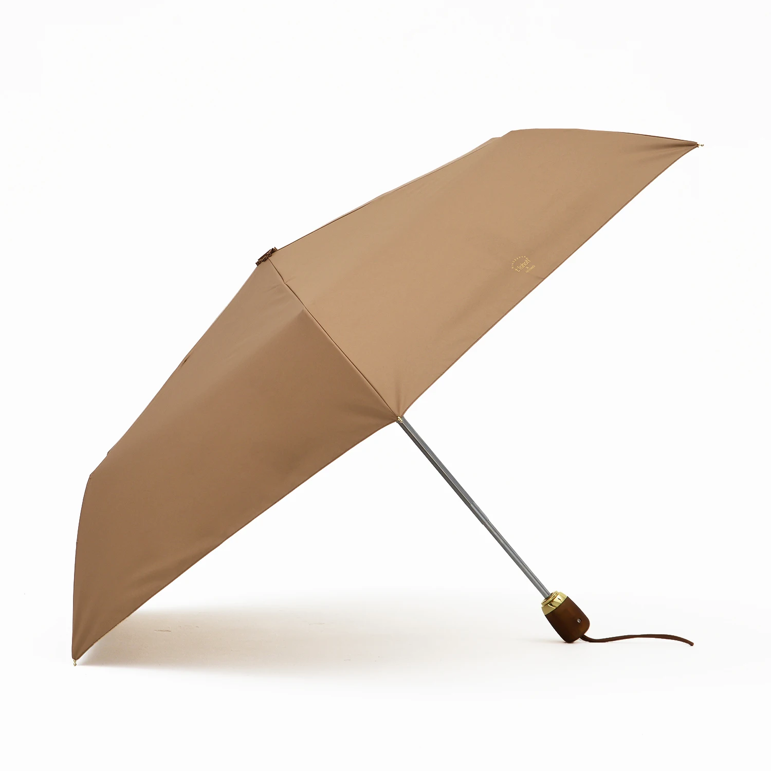 Анти-УФ женский зонт, ультра-светильник, складные автоматические зонты, защита от солнца, Защитный зонтик, простые цвета, Зонт от дождя для девочек UPF50 - Цвет: camel