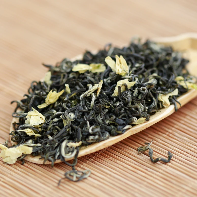 Jasmine flowers tea AAAAA premium jasmine Luzhou Sichuan flurries quality green scented buy direct from China |
