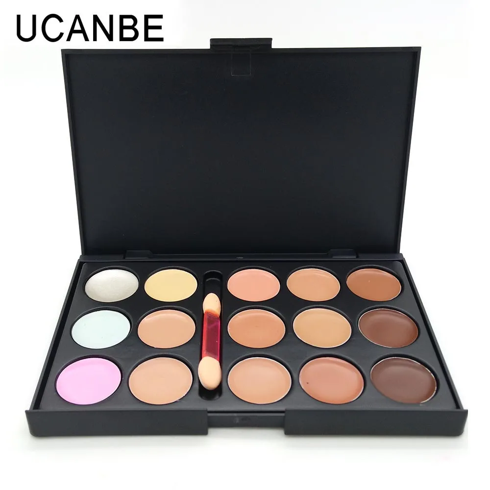 

Sexy Makeup 15 Colors Camouflage Concealer Palette with Brush Contour Palette Face Cream Care Camouflage Cosmetics