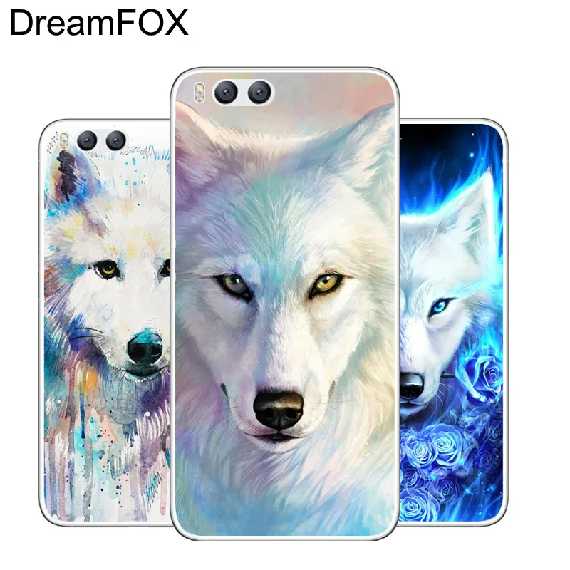 DREAMFOX L611 Волк и Лев Мягкий ТПУ силиконовый чехол для Xiaomi Mi Note 2 3 4 5 6 8 SE M5 4C 4S 5C 5S 5X 6X A1