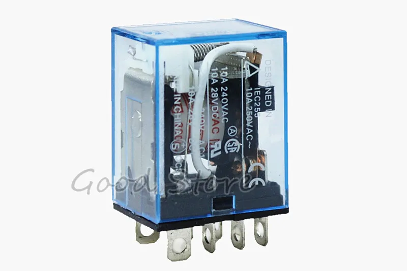 1 шт. LY2NJ 220V AC DC катушка 10A 240V реле питания DPDT Светодиодная лампа новая