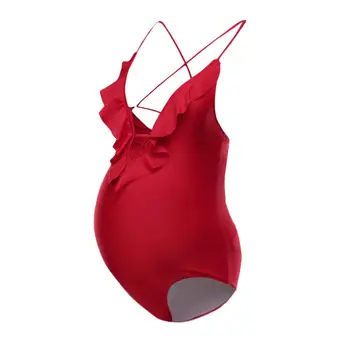 

One Piece Maternity Swimwear Women Clothes 2019 Summer Maternity Bikini Swimwear Swimsuit Bathing Suit Pregnant Beachwear A1