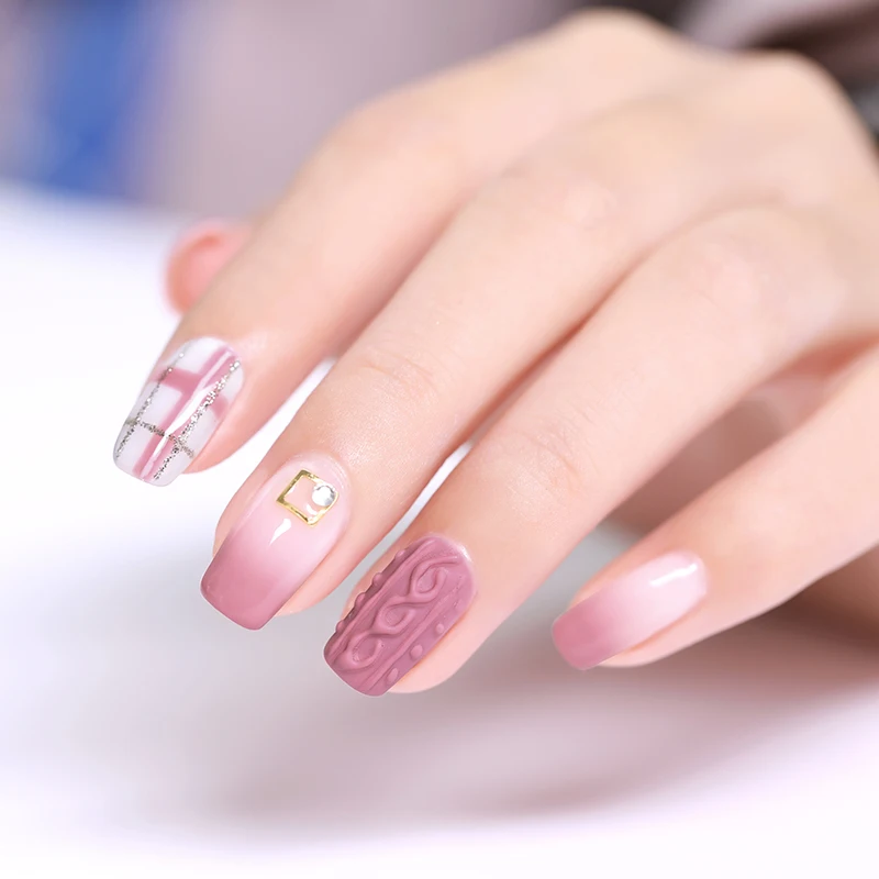 BORN PRETTY 3D Painting Gel 5ml Micro-carving 2 In 1 Nail Gel Glittering UV Lamp Need Soak Off One-