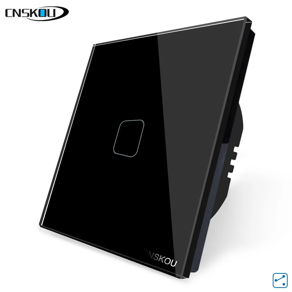 CNSKOU 1/2/3 Led нажмите настенный выключатель стандарт ЕС Великобритании умный