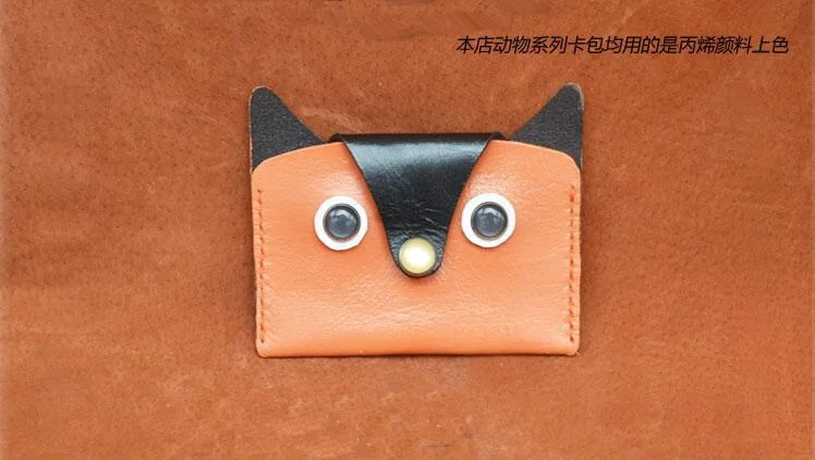 New DIY leather craft Handmade Owl coin purse sewing pattern pvc template