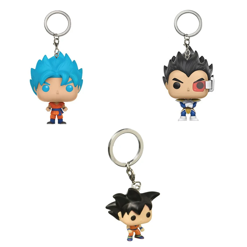 

1pcs 4cm Dragon Ball Keychain Figure Toy PVC Dragon Ball Son Goku Keychain Action Figures Collection Model Toy