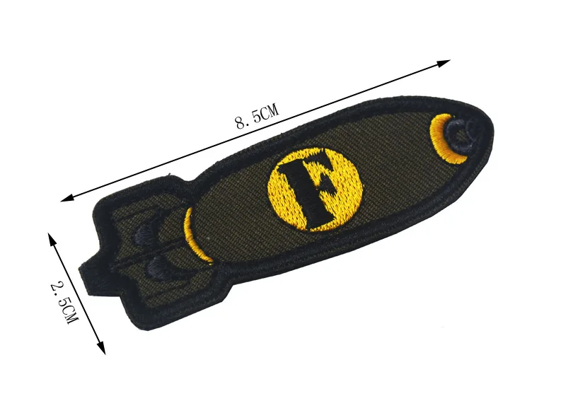 3D Angry Flight Bullet классная вышитая нашивка 556 F bomb Тактическая Военная эмблема значки