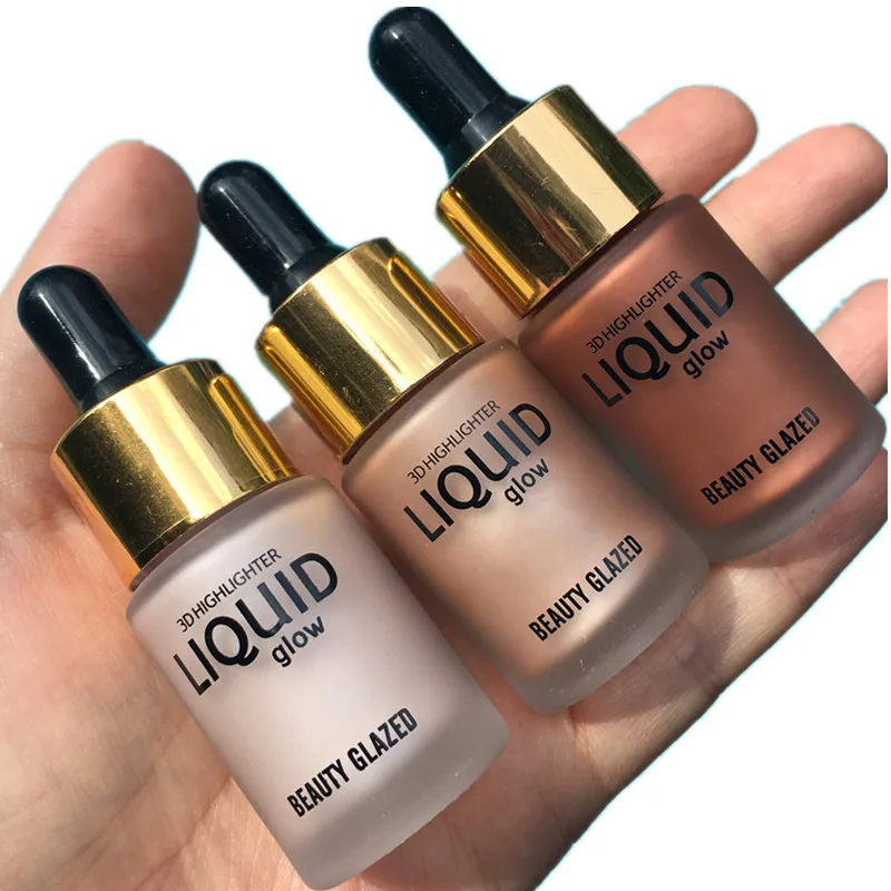 

Beauty Liquid Highlighter Make Up Highlighter Cream Concealer Shimmer Face Glow Ultra-concentrated illuminating bronzing drops