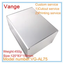 1 шт./лот большой экструзионный сплит-корпус 6063-T5 алюминиевая распределительная коробка 120*83*150 мм серебристого цвета для метр устройство для экономии электроэнергии